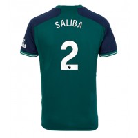 Arsenal William Saliba #2 Tredjetrøje 2023-24 Kortærmet